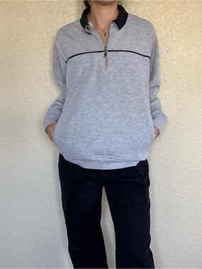 Vintage Grey Quarter Zip